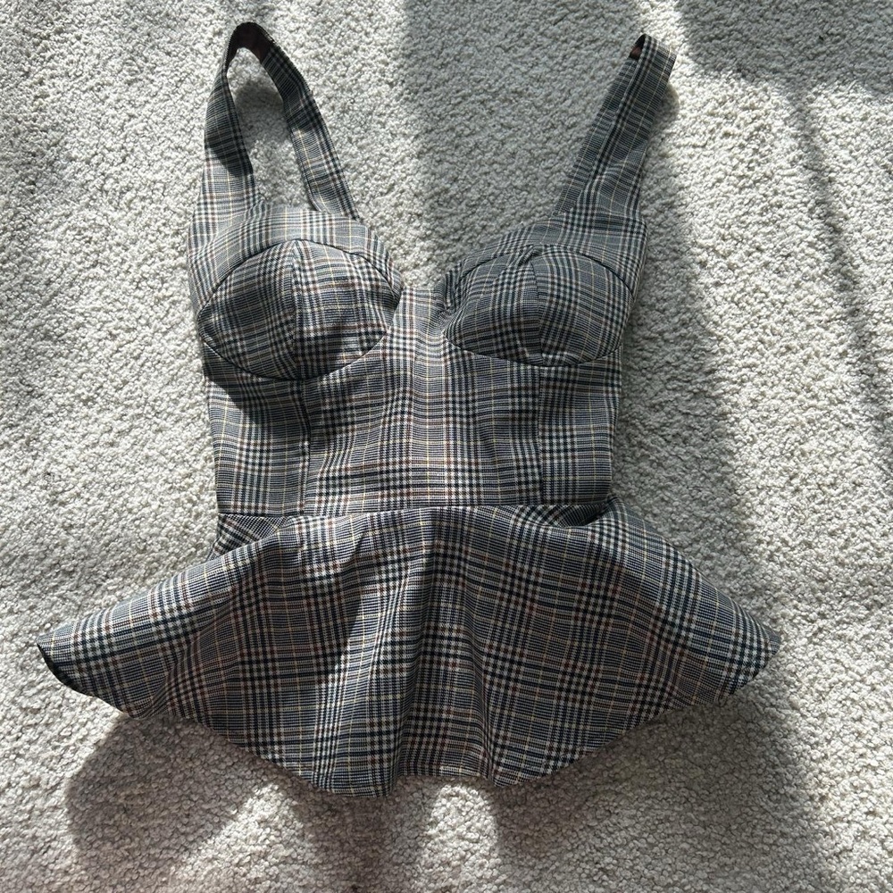 Plaid Crop Top